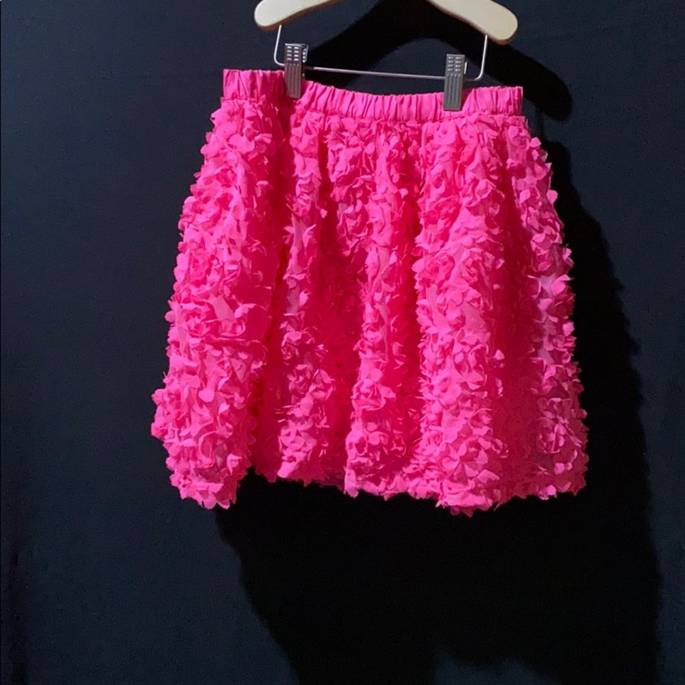 Hot pink skirt